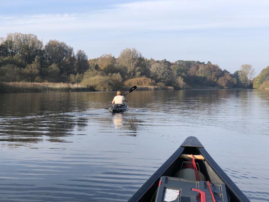 Auf dem Ende des Lanker See in Preetz