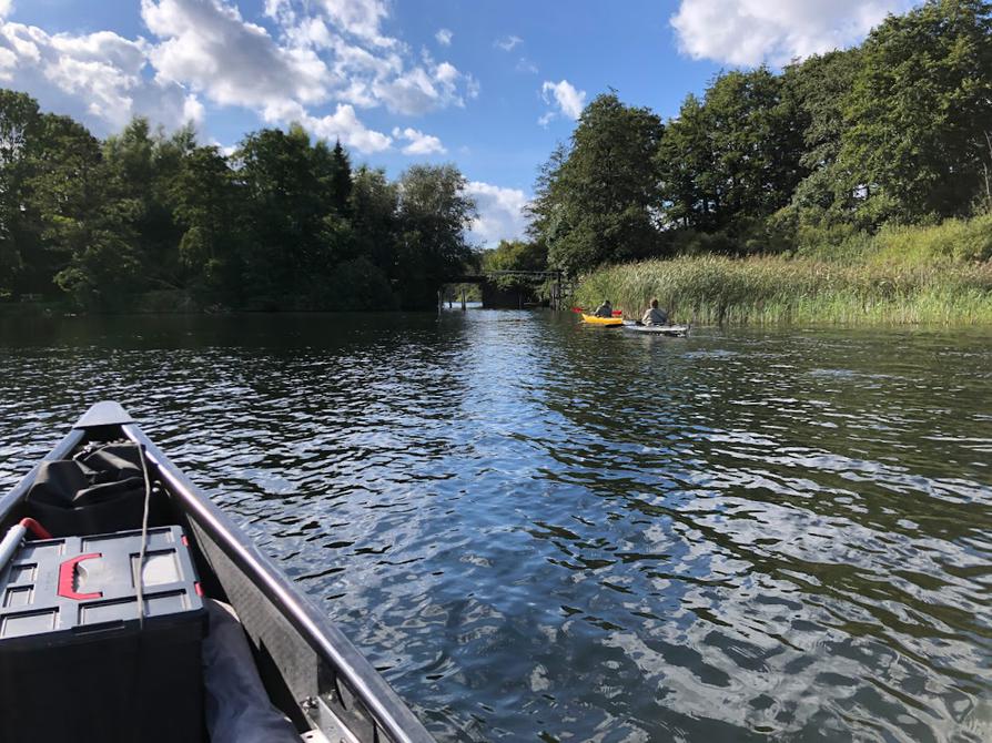 Durchfahrt zum Behler See auf der Rückfahrt