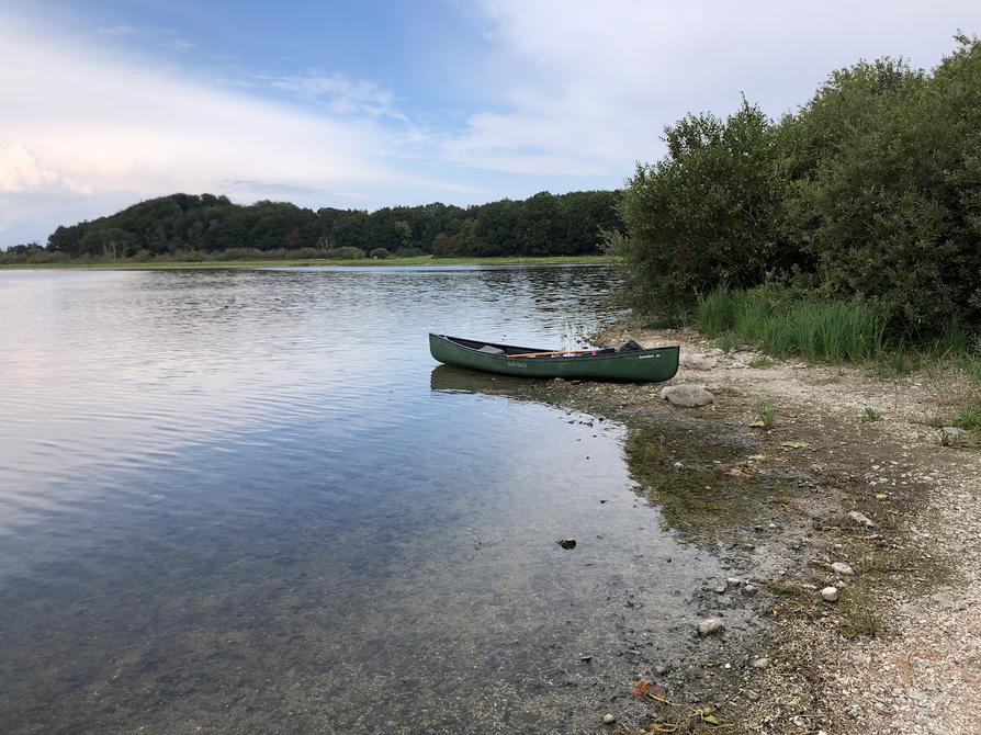 flache und steinige Stelle im Lanker See