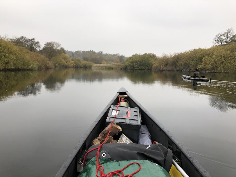 Auf der Rückfahrt auf dem Mühlensee