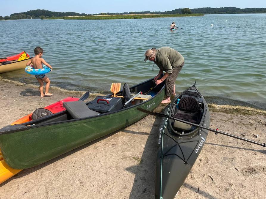 fertig machen an der Badestelle in Preetz