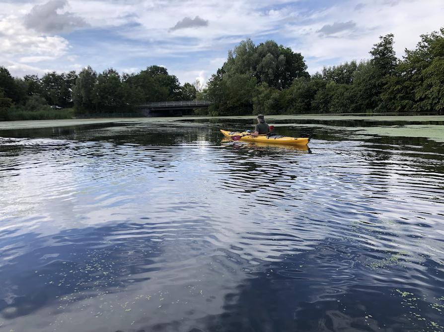 vor der Einsetzstelle am Rosensee