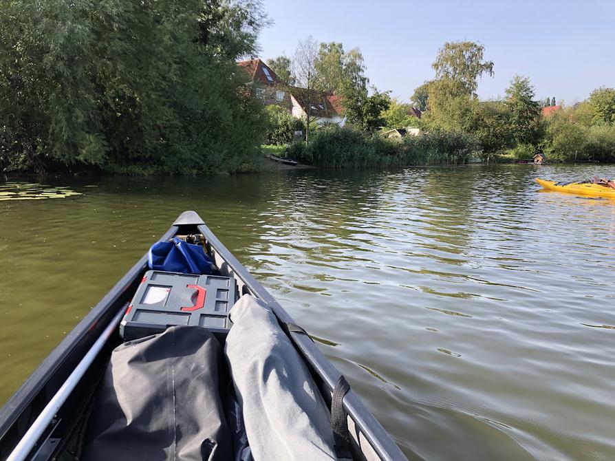 Anlanden an der Einsetzstelle am Brunnenweg