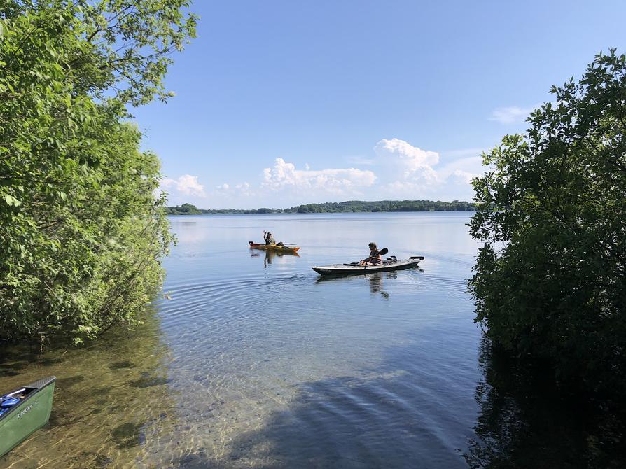 anlanden im seichten Wasser